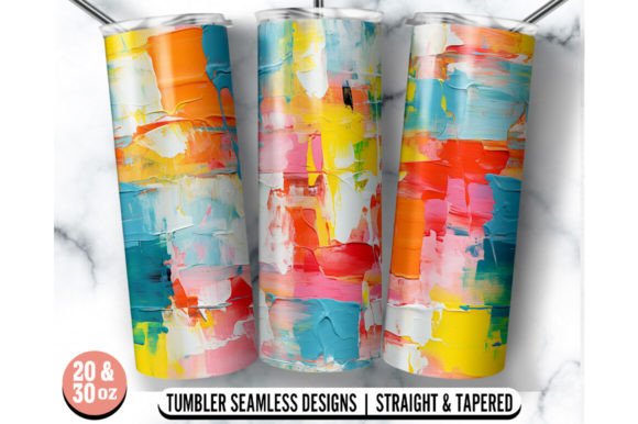 A Designer's Review of the Abstract Oil Painting Tumbler Wrap