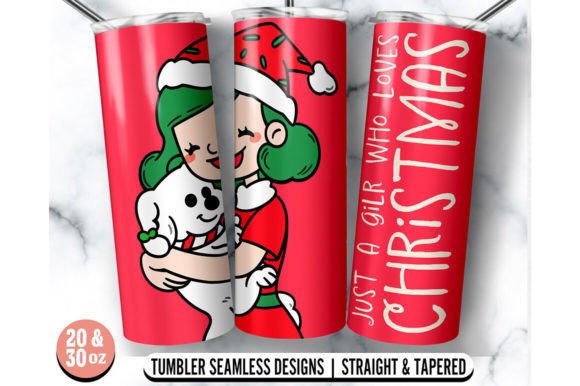 A Digital Creator's Take on a Christmas Tumbler Graphics Asset