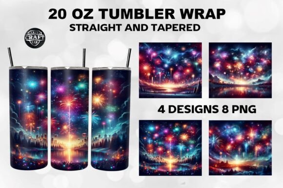 A Graphic Designer’s Review of the Midnight Fireworks New Year Tumbler Wrap