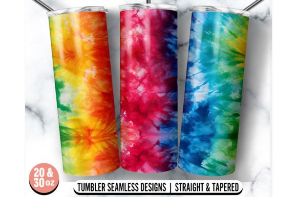 A Tie Dye Tumbler Wrap for Handmade Graphics & Crafts