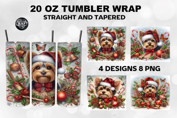 A Yorkie's Christmas Charm for Branding and Packaging