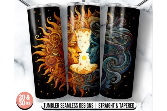 Evaluating a Sun and Moon Graphics Asset for Crafts and Tumblers