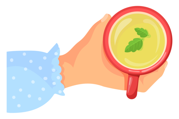 Herbal Tea Cup Graphics: Aroma Hot Illustration Review