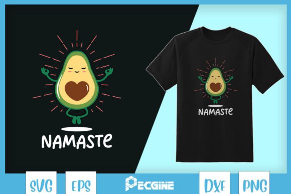 Namaste Avocado Yoga: A Craft-Friendly Graphic Asset