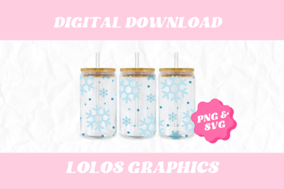 Retro Winter Snowflakes: A Cup Design for Classic Embroidery