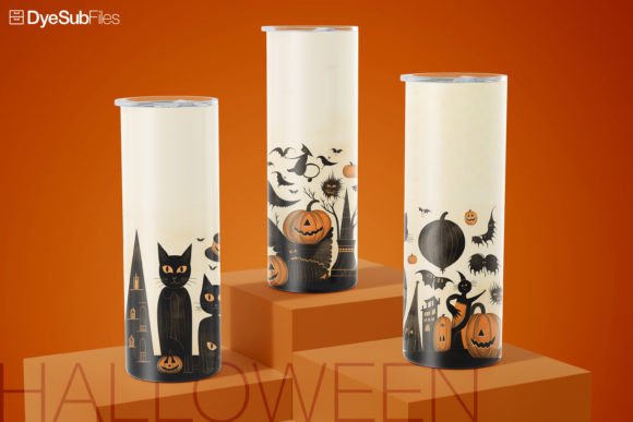 Reviewing the Whimsical Halloween Cat Tumbler Wrap Graphics