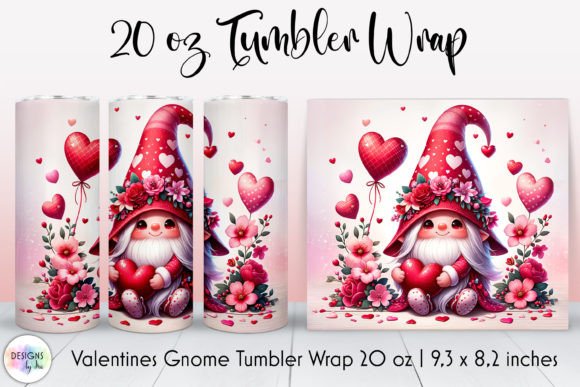Reviewing Valentines Gnome Graphics for Tumbler Wraps