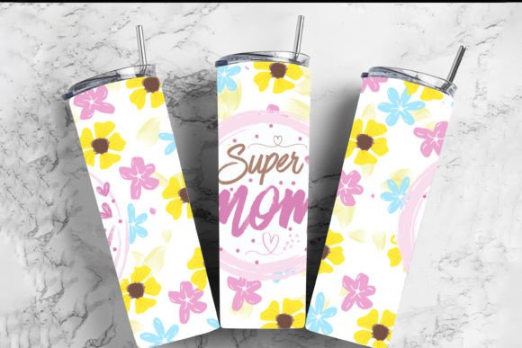 Super Mom Tumbler Graphics for Craft-Based Product Lines