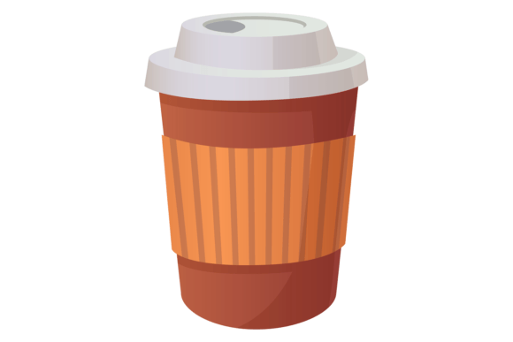 Takeaway Coffee Cup Graphics for Warm Local Branding