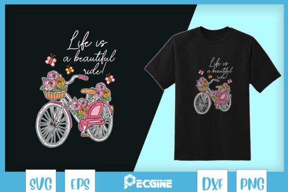 The Life Beautiful Ride Pink Floral Bike SVG: A Designer’s Review