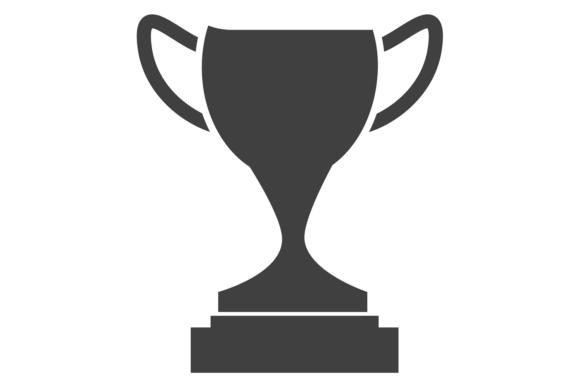 Trophy Cup Black Icon: Sport Award Graphics & Crafts